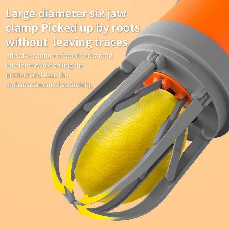 NNEDSZ Hygienic Pet Waste Grabber – One-Click Hands-Free Poop Picker with Disposable Bags